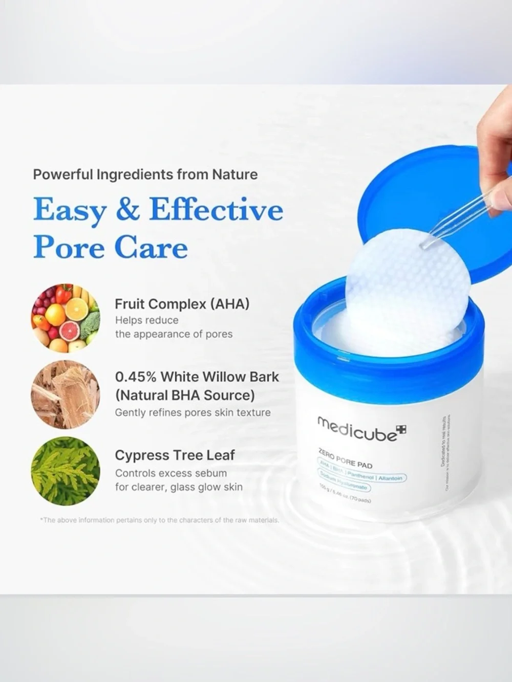 NEW Medicube Zero Pore Pad - White Jar with Blue Lid